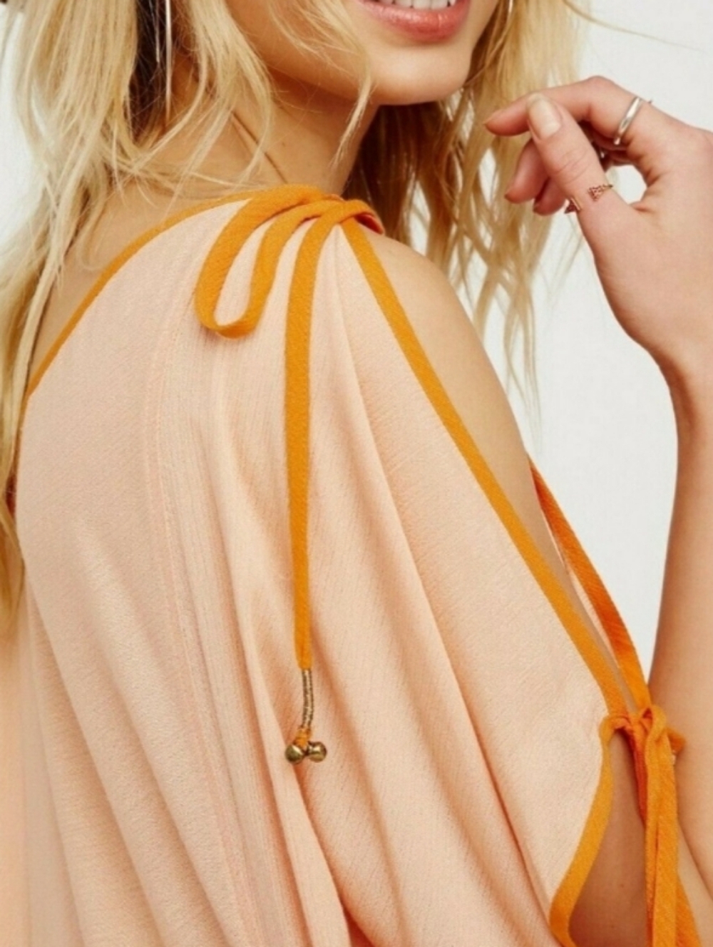 Free People Easy Morning Maxi Loose Boho Dress Size M - Picture 2 of 11